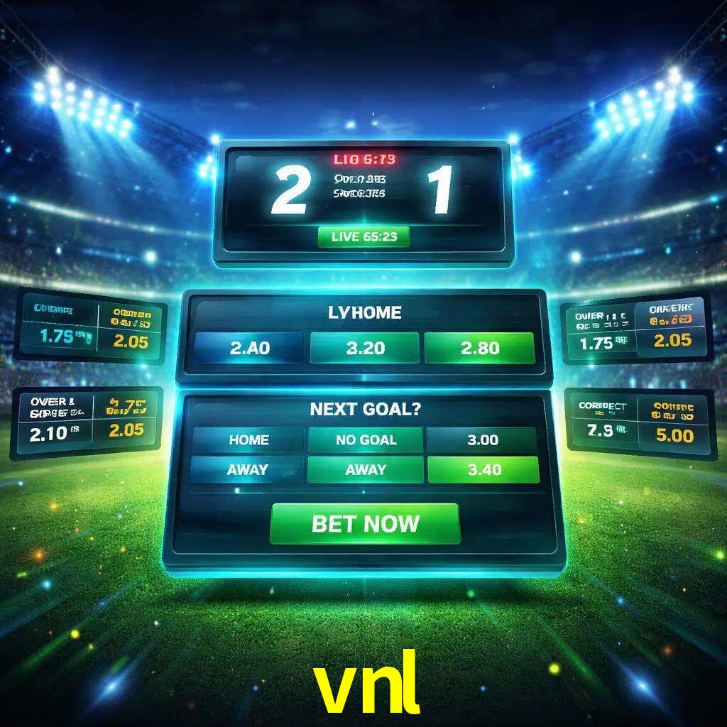 Vista de apuestas en vivo vnl durante un partido en curso
