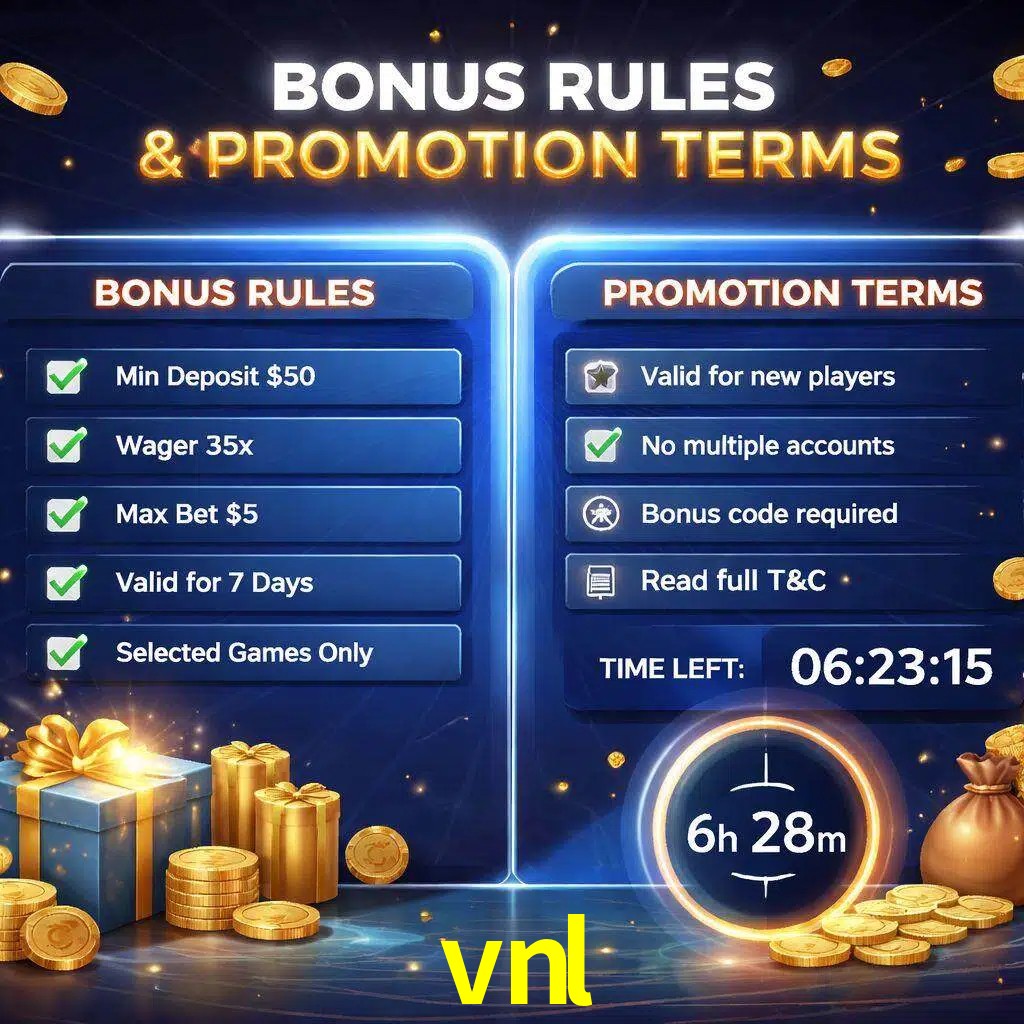 Reglas de promoción vnl y condiciones de bonos explicadas visualmente